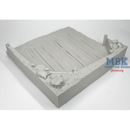Reinforced base for AT gun (15 x 15 cm)