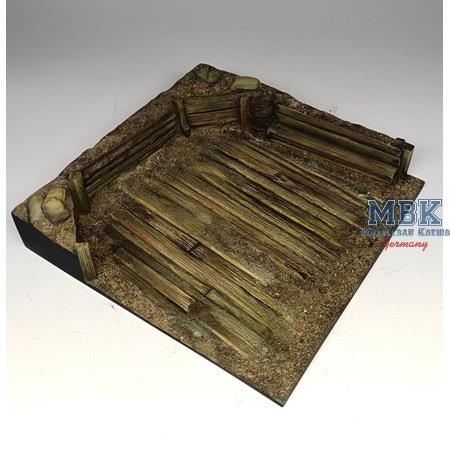 Reinforced base for AT gun (15 x 15 cm)