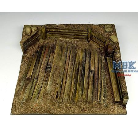 Reinforced base for AT gun (15 x 15 cm)