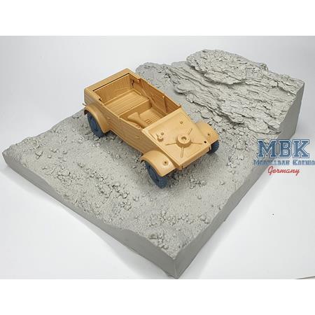 Desert stone base (15 x 15 cm)