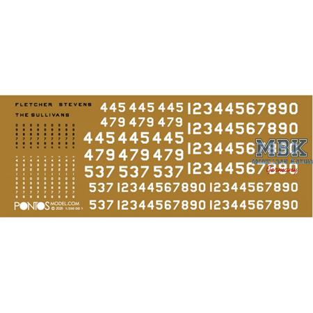 USS DD-445 Fletcher 1942 Detail up Set 1/200