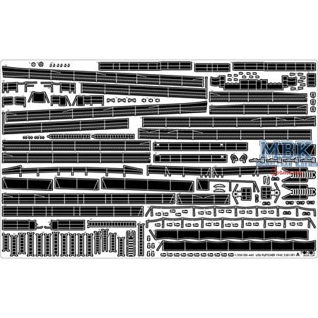 USS DD-445 Fletcher 1942 Detail up Set 1/200