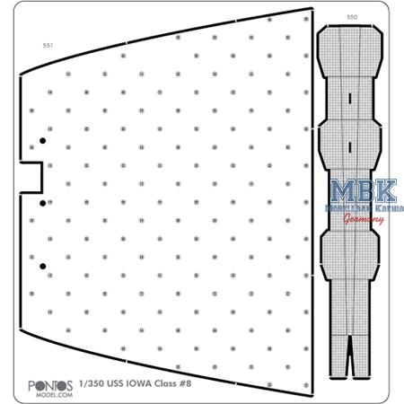 USS BB-63 Missouri BATTLESHIP Detail Up Set 1/350