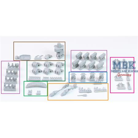 USS BB-63 Missouri BATTLESHIP Detail Up Set 1/350