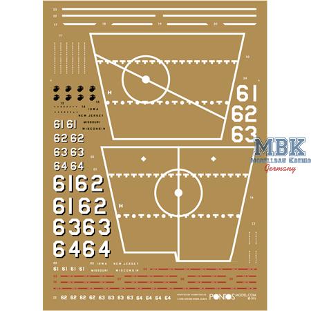 USS BB-63 Missouri BATTLESHIP Detail Up Set 1/350