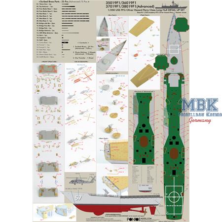 FFG Oliver Hazard Perry Class Detail Up Set 1/350