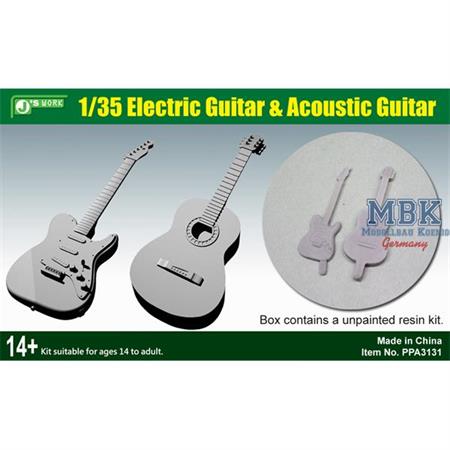 1/35 Eletric Guitar & Acoustic Guitar