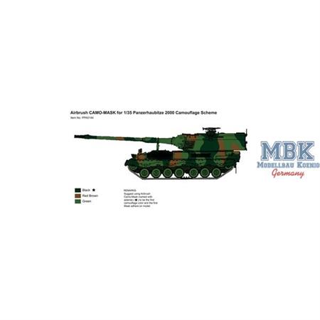 Airbrush CAMOMASK Panzerhaubitze 2000 Camo Scheme