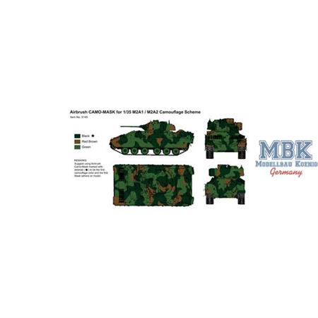 Airbrush CAMO-MASK Bradley M2A1/M2A2  Camo Scheme