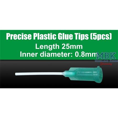 Precise Plastic Glue Tips, Ersatzkanüle 0,8mm 5x
