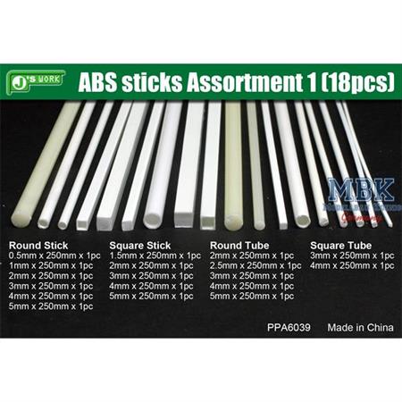 ABS Sticks Assortment 1 / Plastiksortiment