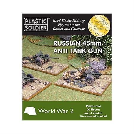 Russian 45mm anti tank gun 1:100 / 15mm