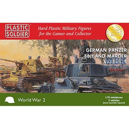 Panzer 38(t) and Marder - 3 Stück + 30 Figuren