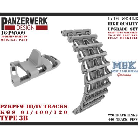 Panzer III/IV Type 3B Tracks 1/16