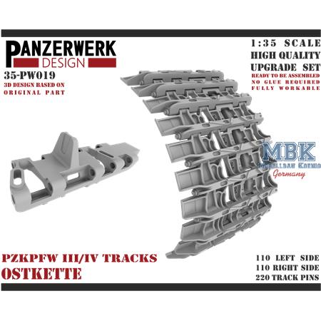 Panzer III/IV Ostkette Tracks 1/35