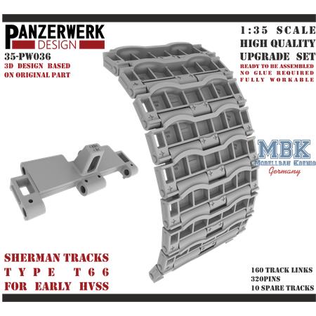 Sherman Type 66 HVSS Tracks 1/35