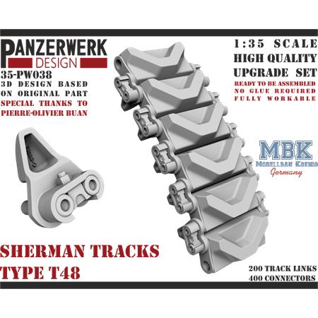 Sherman Type T48 Tracks 1/35