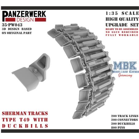 Sherman Type T49 Tracks w/Duckbills 1/35