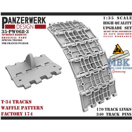 T-34 waffle pattern factory 174 Tracks 1/35