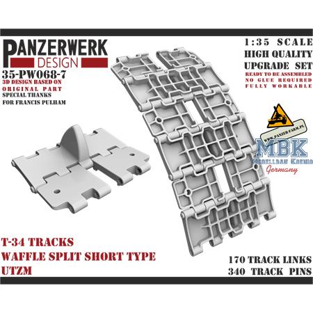 T-34 waffle pattern split UTZM Tracks 1/35