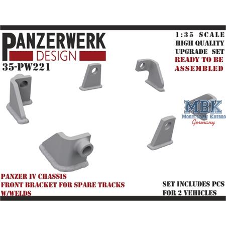 Panzer IV spare tracks bracket 1/35