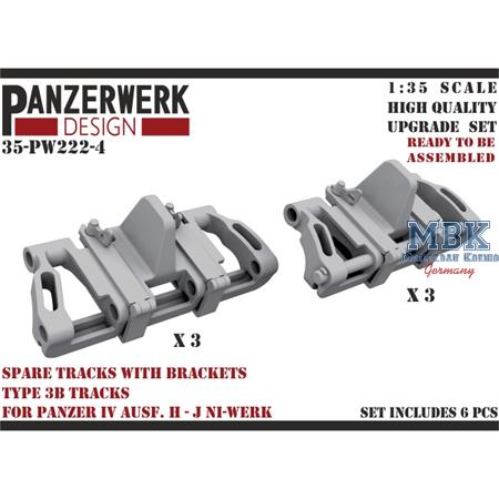 Spare tracks w.brackets type 3b Panzer IV H-J 1/35