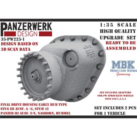 StuG III / Panzer III Final drive early hub