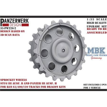 StuG III Ausf. B / Panzer III H sprocket (Dragon)