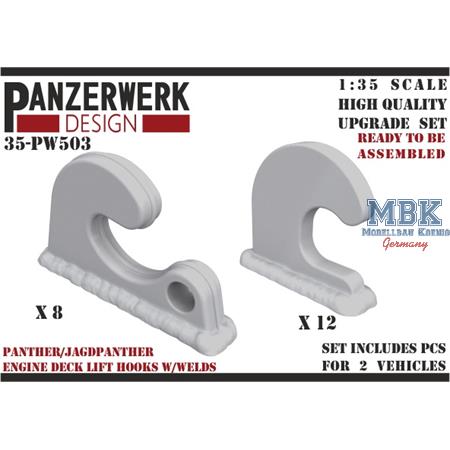 Panther tank lift hooks 1/35