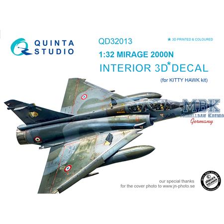 Mirage 2000N 3D-Printed & coloured Interior