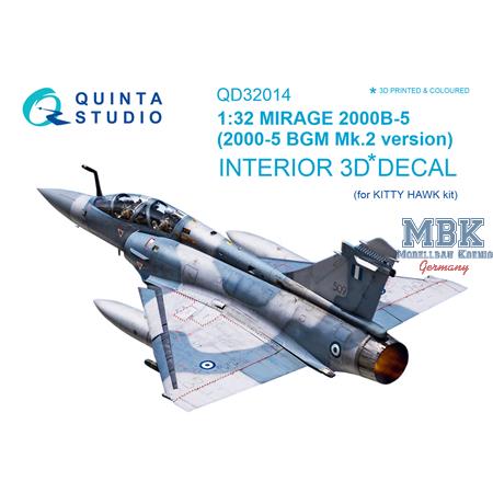 Mirage 2000B-5 3D-Printed & coloured Interior