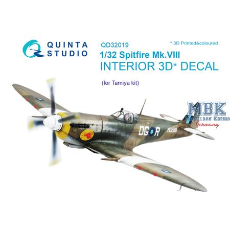 Spitfire Mk.VIII  3D-Printed & coloured Interior