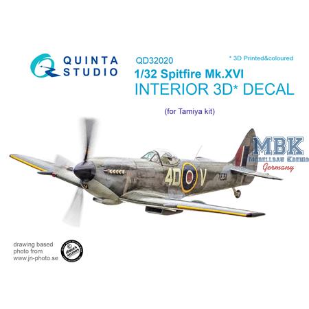 Spitfire Mk.XVI  3D-Printed & coloured Interior