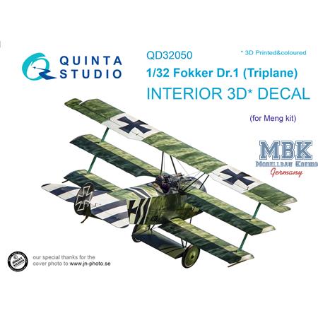 Fokker Dr.1 3D-Printed & coloured Interior