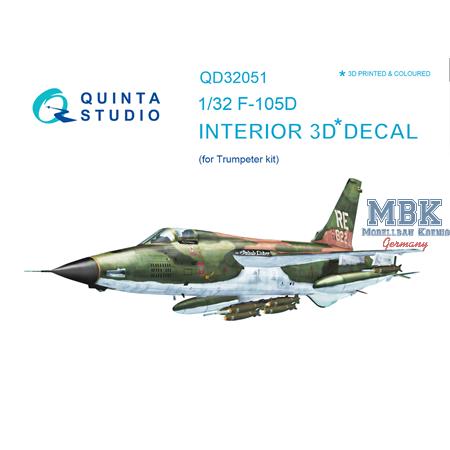 F-105D 3D-Printed & coloured Interior
