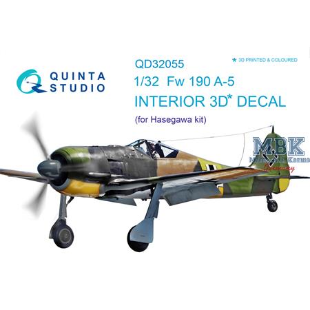 FW 190A-5 3D-Printed & coloured Interior