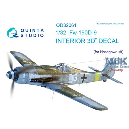 FW-190D-9  3D-Printed & coloured Interior