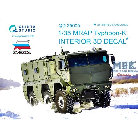 MRAP Typhoon-K 3D-Printed & coloured Interior