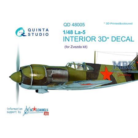 La-5 3D-Printed & coloured Interior