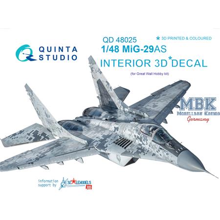 MiG-29AS Slovak AF 3D-Printed & coloured Interior
