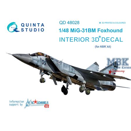 MiG-31BM 3D-Printed & coloured Interior