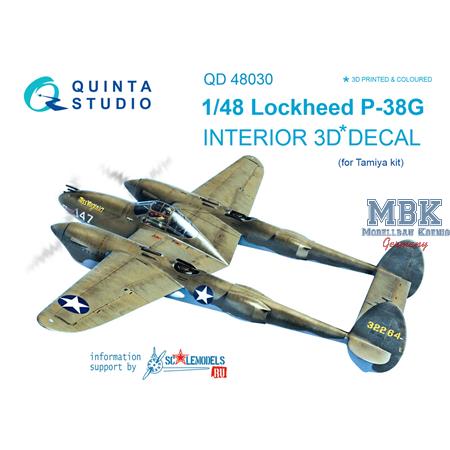 P-38G 3D-Printed & coloured Interior