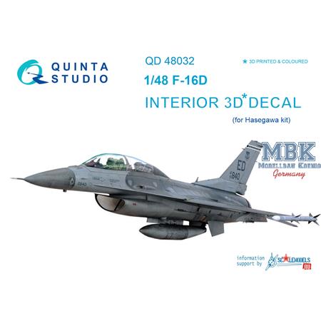F-16D 3D-Printed & coloured Interior