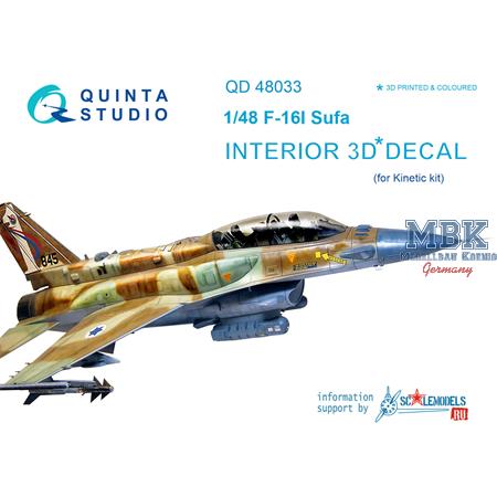 F-16I SUFA 3D-Printed & coloured Interior