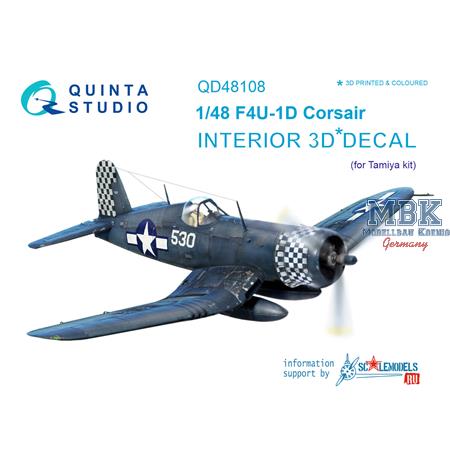 F4U-1D Corsair  3D-Printed & coloured Interior