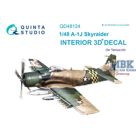 A-1J Skyraider 3D-Printed & coloured Interior