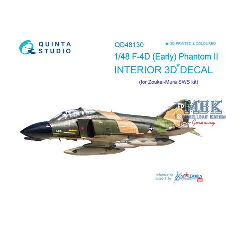 F-4D early Phantom  3D-Printed & coloured Interior