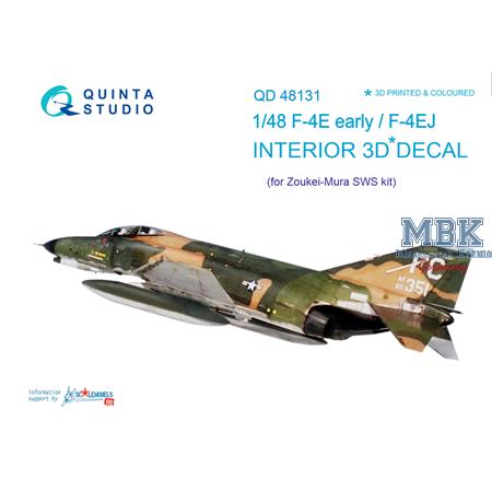 F-4E early/ F-4EJ  3D-Printed & coloured Interior