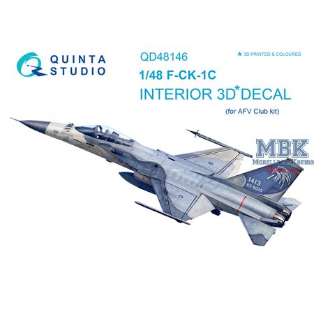 F-CK-1C 3D-Printed & coloured Interior