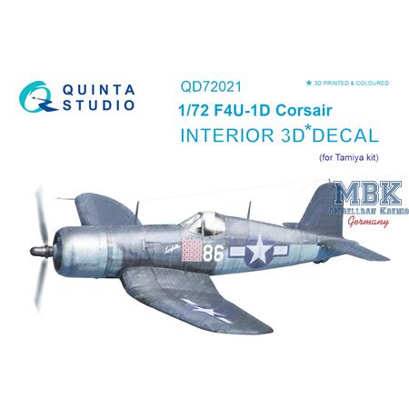 F4U-1D Corsair  3D-Printed & coloured Interior
